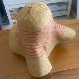 J. Crew Wide Brim Straw Hat O/S